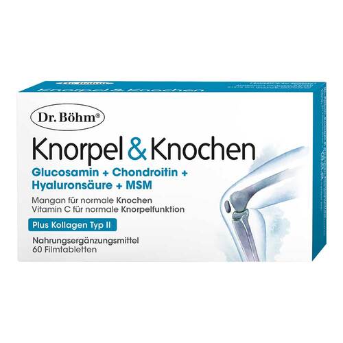 Dr. Böhm Knorpel &amp; Knochen Tabletten 維持骨骼與軟骨功能 60 St