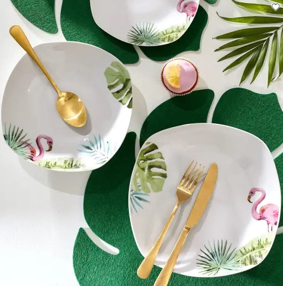 [禮物]餐墊套裝，2個。 樹葉