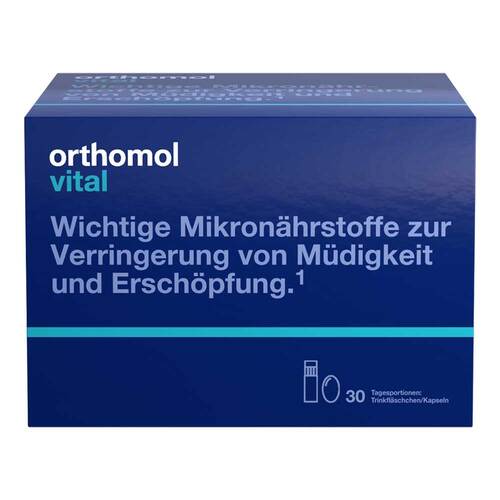 奧適寶 Orthomol Vital 活力配方 B群+B12 1000µg+Omega-3+鎂 口服安瓶+膠囊 30 日份