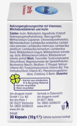 Mivolis Darm Plus Kapseln 30 St Intestinal Health Capsules 30pcs 