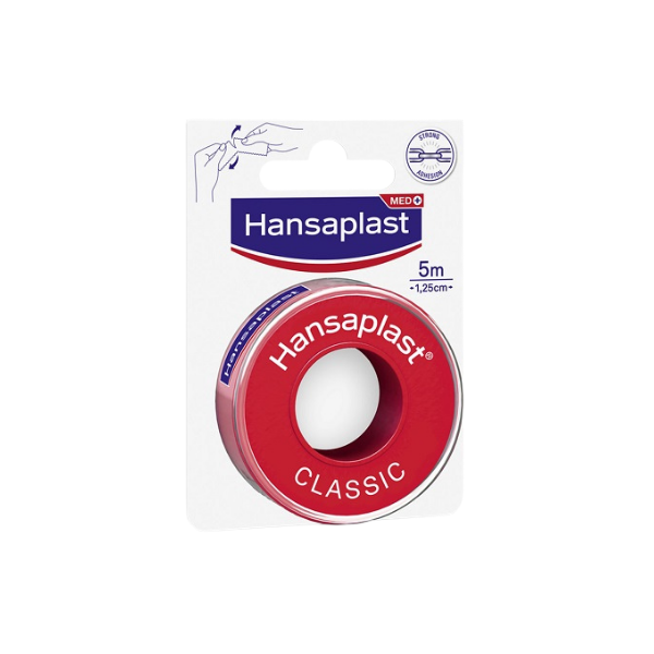 German Hansaplast Fixierpflaster Classic waterproof breathable multi-purpose tape 1.25cm*5m (red-general style, bandage is skin color)