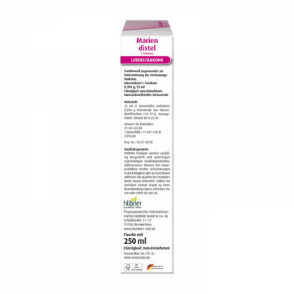 Hübner Good Bona Milk Thistle Drops Mariendistel L-Tonikum 250ml