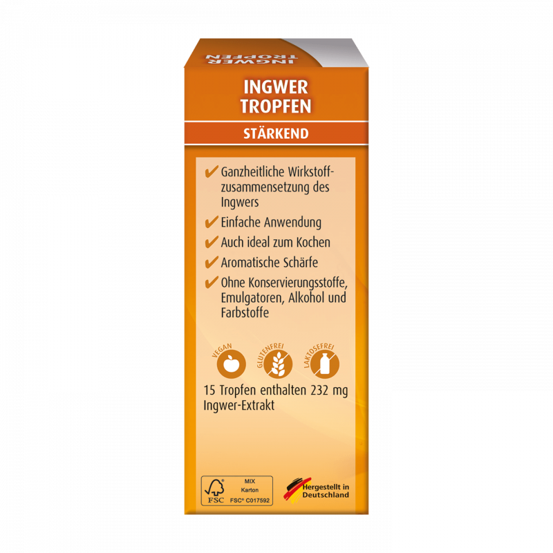 Hübner Organic Ginger Drops Ingwer Tropfen BIO 20ml