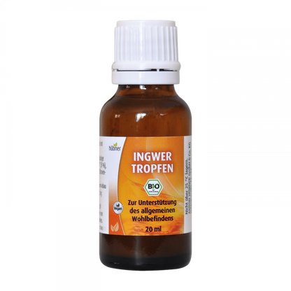 Hübner Organic Ginger Drops Ingwer Tropfen BIO 20ml