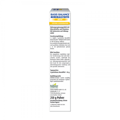 Hübner Basis balance® mineralsonffe activ 250g