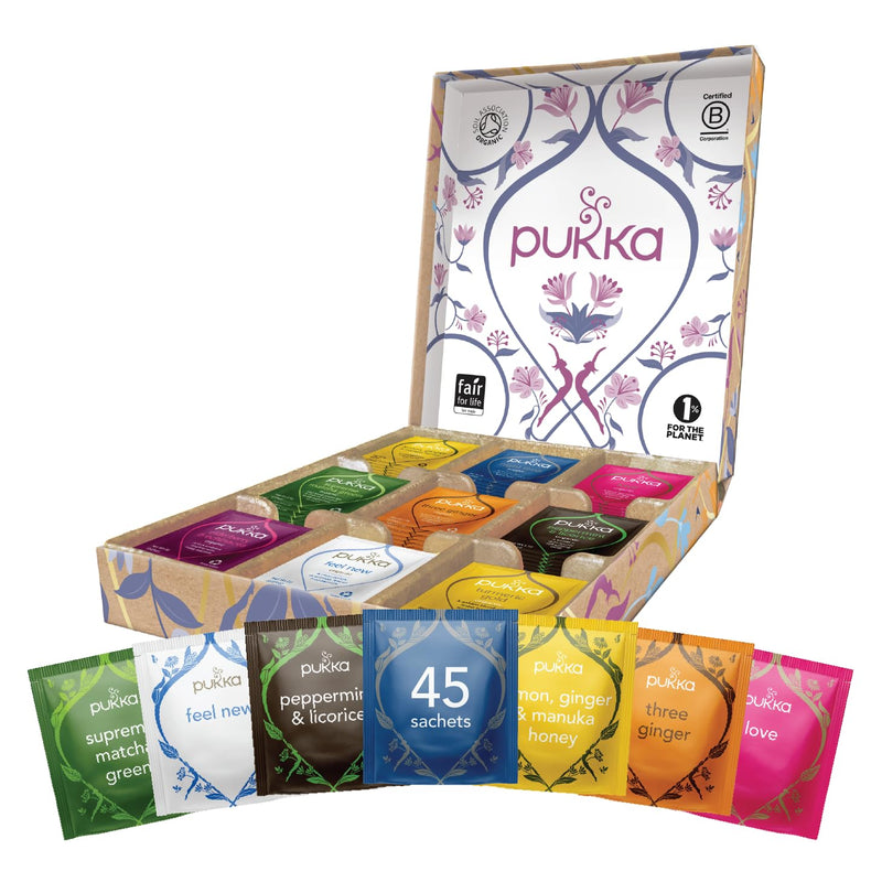 Pukka Bio Tee Geschenkset 9 種茶 45 袋茶 - MunichStars
