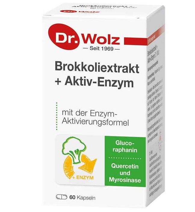 Dr. Wolz Brokkoliextrakt + Aktiv-enzym Kapseln 西蘭花萃取+活性酶胃抗膠囊(60 Stk.) - MunichStars