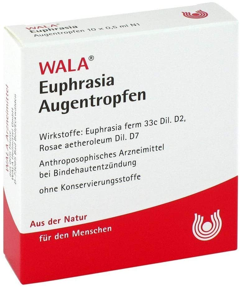 Wala 小米草滴眼液(天然配方不含防腐劑) Euphrasia Augentropfen 便携版 大盒30個/0.5ml 小盒10個/0.5ml - MunichStars