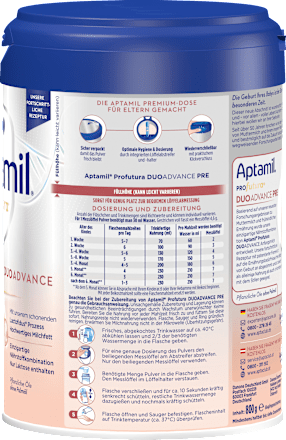 German original/German direct delivery Aptamil Profutura Love his beauty platinum milk powder Pre/1/2 stage 1 can 800 grams