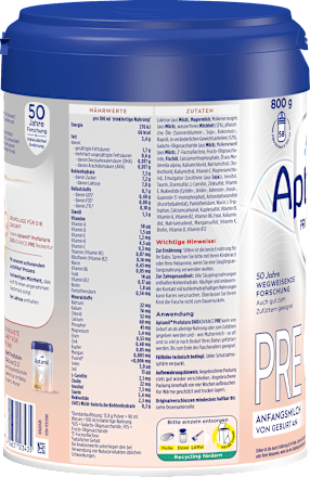German original/German direct delivery Aptamil Profutura Love his beauty platinum milk powder Pre/1/2 stage 1 can 800 grams