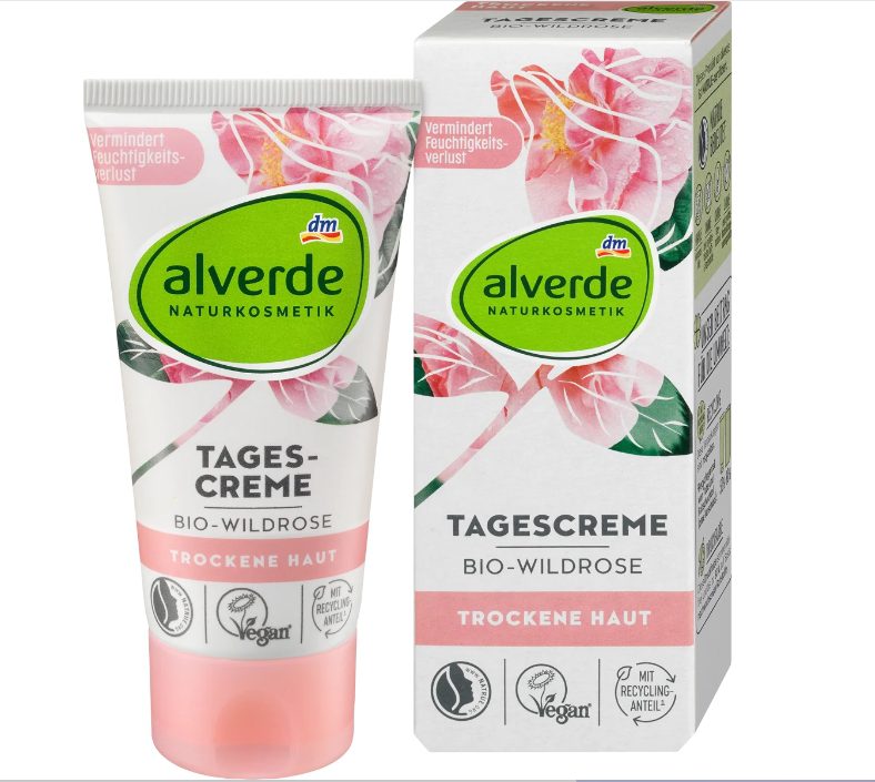 Alverde NATURKOSMETIK Gesichtscreme Wildrose 野玫瑰日霜 50 ml - MunichStars