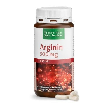 Sanct bernhard Herbal Arginine Capsules Arginin-Kapseln 500mg 150 Capsules