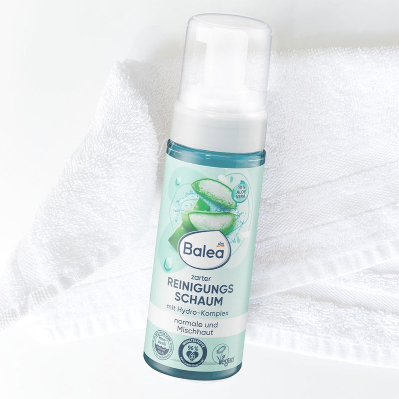 German Balea Gentle Cleansing Foaming Milk - Moisturizing Aloe Vera - Chinese Label