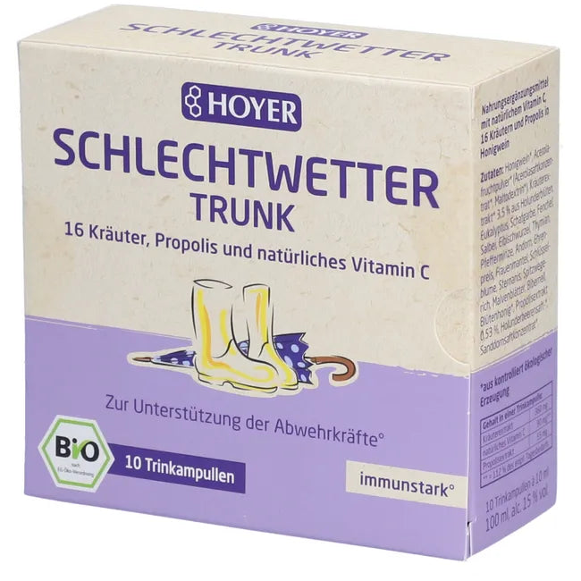 Hoyer Schlechtwetter 免疫力草本蜂膠口服液 - 10 x 10 ml - MunichStars