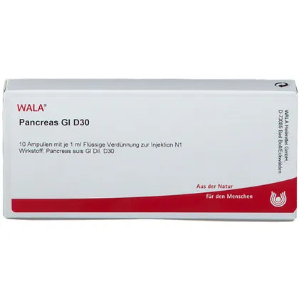 Wala Pancreas Gl D30 Ampullen (10x1 ml)