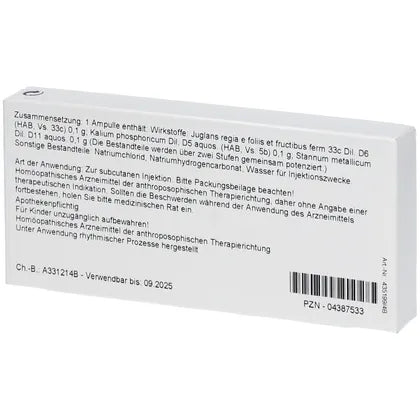 Wala 安瓶 Juglans Regia Comp. Ampullen (10x1 ml)