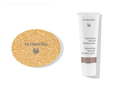 [歲月神偷系列02]DR. HAUSCHKA 德國世家 有機再生頸胸提拉緊緻頸霜 40ml Regeneration Hals und Dekolletécreme加贈 潔面 卸妝海綿