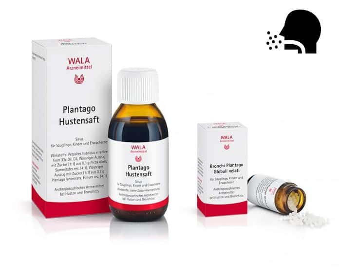 [咳嗽的禮物組合2] Wala 止咳糖漿 Plantago Hustensaft 90ml  + Wala 咳嗽糖球 Bronchi Plantago Globuli velati 20g - MunichStars