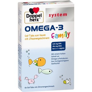 多寶兒童魚油 Doppelherz Omega-3 family Gel-tabs system (60 Stk.)
