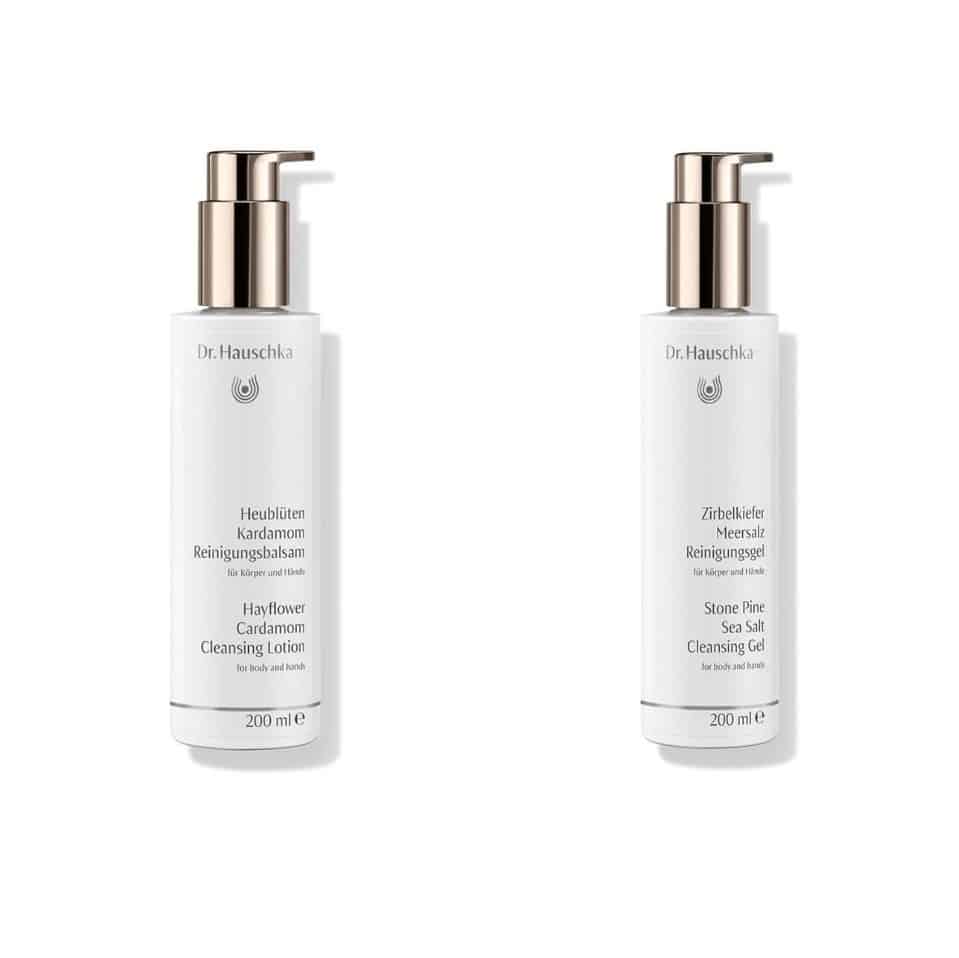[花精系列06]沐浴双重奏Dr. Hauschka 德國世家干草花荳蔻沐浴乳200 ml Hayflower Cardamom Cleansing Lotion +石松海鹽沐浴露200 ml Stone Pine Sea Salt Cleansing Gel/New新版