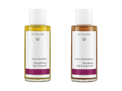 [Hair Care Set 1] Dr. Hauschka German Neem Hair Oil + Neem Hair Root Treatment Solution