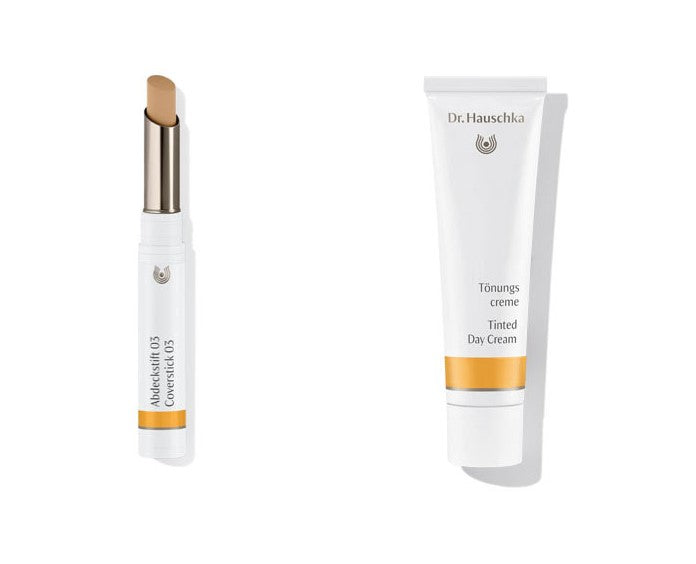 [Concealer combination] Dr.Hauschka German family repair concealer pen + warm color day cream 30ml Tonungscreme (refreshing formula) Tinted Day Cream - fairy nude makeup essential/create your small V face//