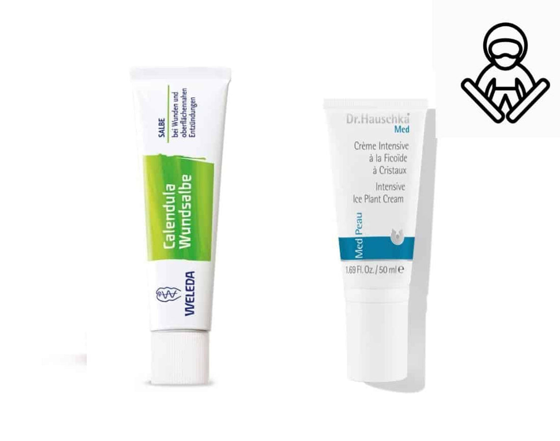 [Travel Package 06] Dr.Hauschka German Ice Plant Intensive Cream 50ML + WELEDA Calendula Wound Cream 70G Delayed wound healing and suppuration tendency