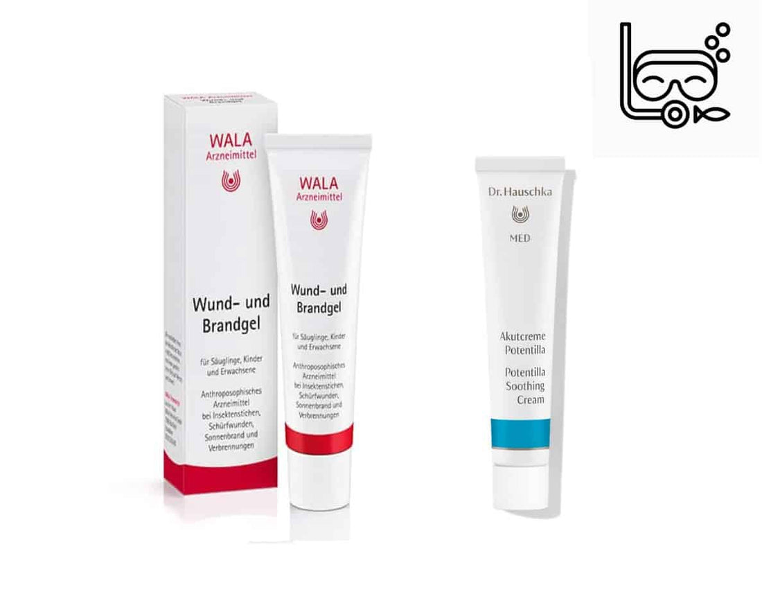 [Travel Pack 05] WALA Natural Wound Gel WUND-UND BRANDGEL 30G Wounds, Burns, Sunburns and Insect Bites + Dr.Hauschka German Family Ice Flower First Aid Cream 20ml