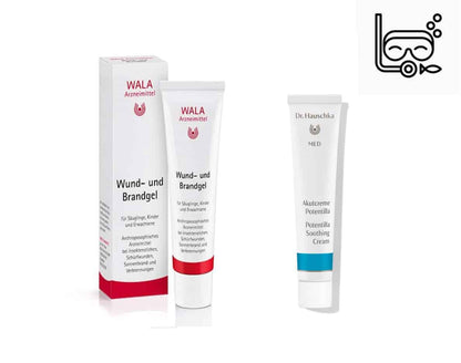 [旅行組合05] WALA 天然傷口凝膠WUND- UND BRANDGEL 30G傷口，燒傷，曬傷和昆蟲叮咬 +Dr.Hauschka德國世家冰花急救霜20ml