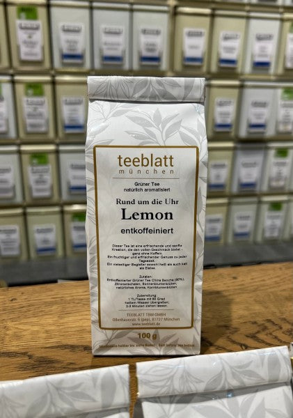 Teeblatt munchen Lemon, entkoffeiniert (Grüner Tee - Rund um die Uhr)檸檬口味無咖啡因綠茶