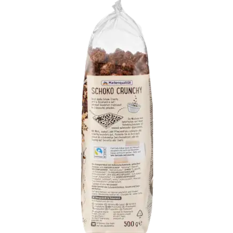 鬆脆巧克力麥片 Knuspermüsli Schoko Crunchy, 500 g