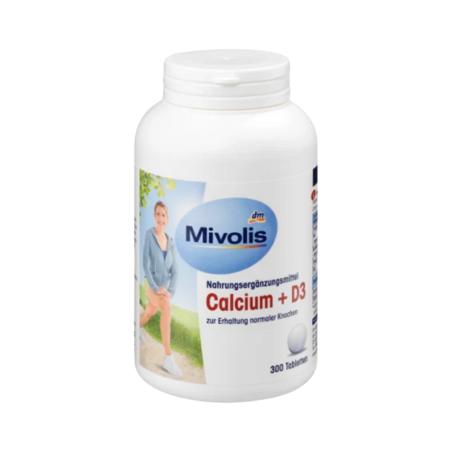 德國 Mivolis Calcium + D3 Tabletten, 300 St 鈣+維他命D3 270g