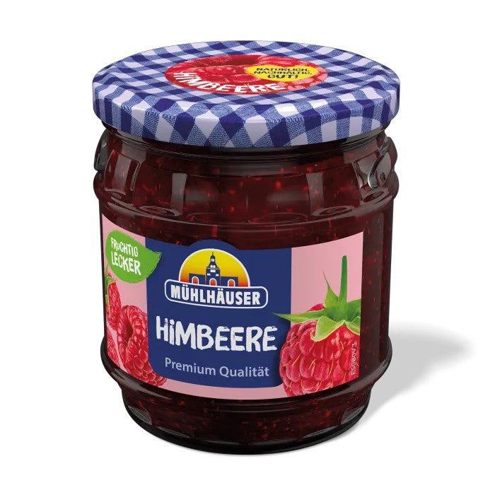 Mühlhäuser Premium Raspberry Himbeer Jam 450g