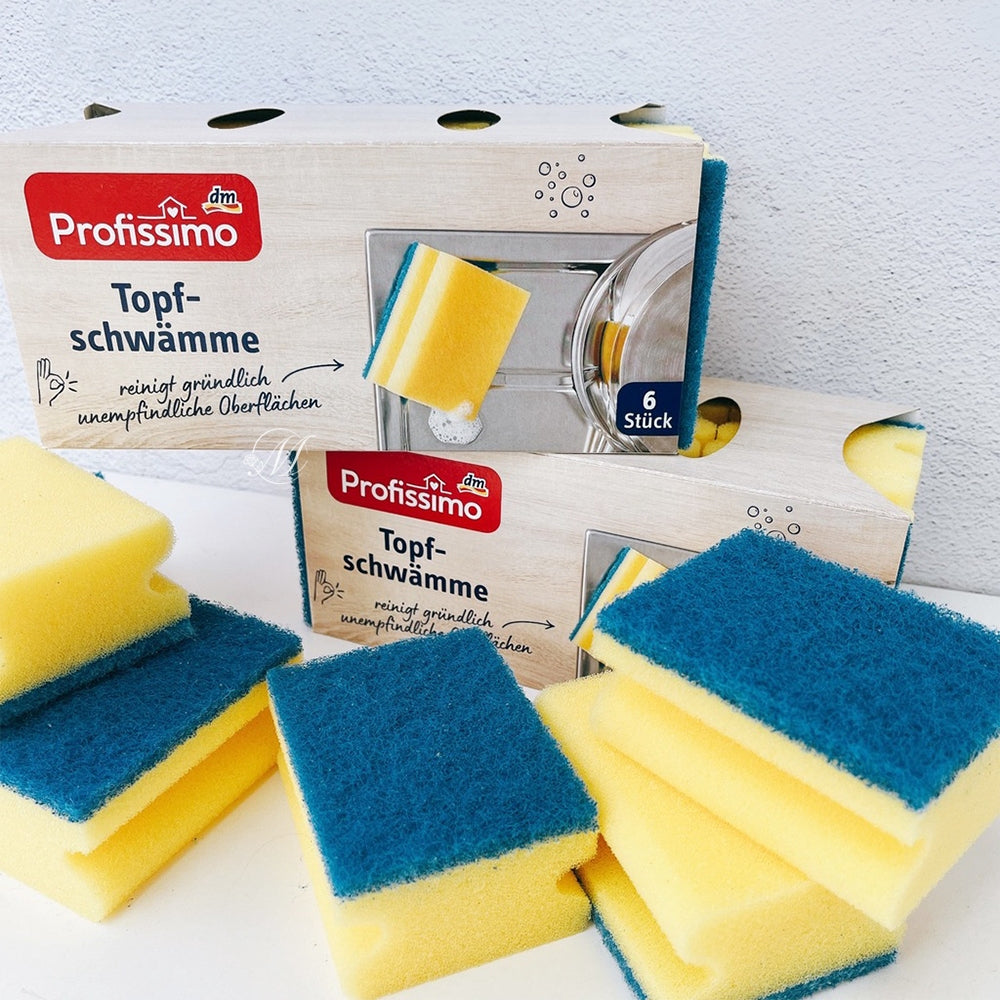 德國Profissimo洗碗海綿6入 - 有中文標示