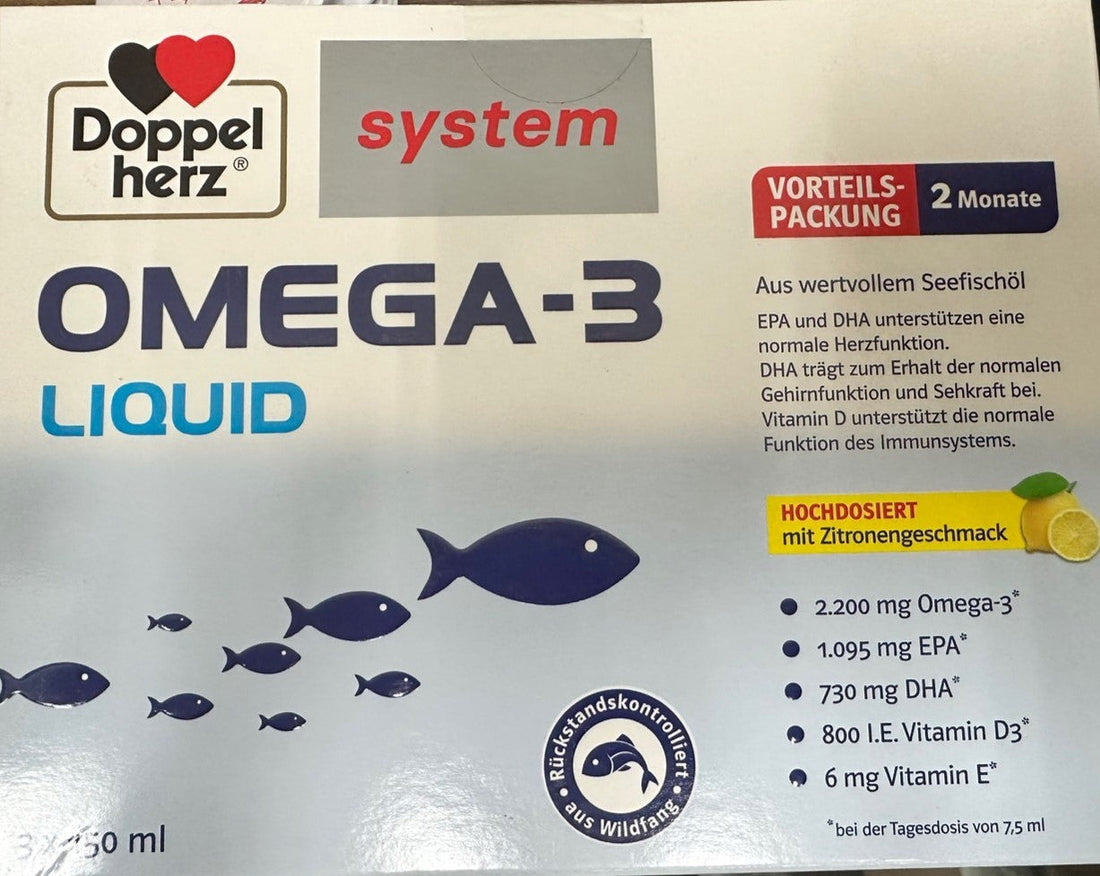 Doppelherz 多寶雙心 Omega-3 Liquid 液態omega-3  3x150ml