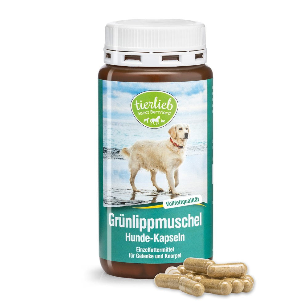 Sanct Bernhard tierlieb Green Lipped Mussel Joint Support for Dogs 150 Capsules