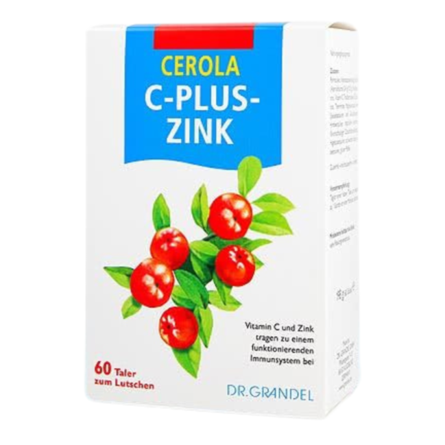 Dr. Grandel 美力特C+鋅(60錠) CEROLA C plus Zinc Taler Grandel 60 Pcs