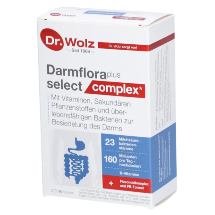 Dr. Wolz Darmflora plus Select Complex Kapseln 腸道菌叢選擇複合物 80Stk. - MunichStars