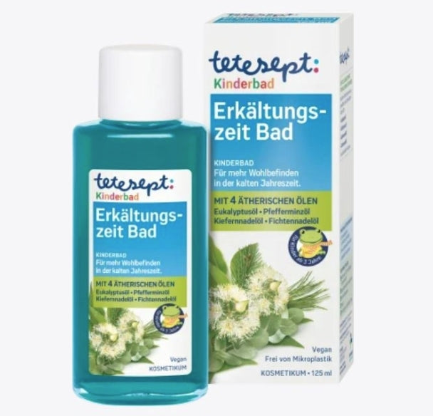 德國Tetesept兒童緩解感冒泡澡精油125ml - 有中文標示