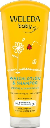 Weleda Baby Calendula Shampoo and Body Wash, 200ml