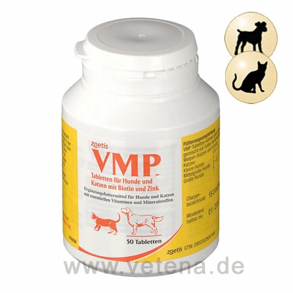 Zoetis Multivitamin for Dogs and Cats Deutschland Vmp Tabletten 50 Tablets