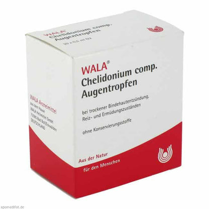 Wala Chelidonium Eye Drops - For Dry Eyes (Natural Formula Without Preservatives) Portable Version Chelidonium 30pcs/0.5ml