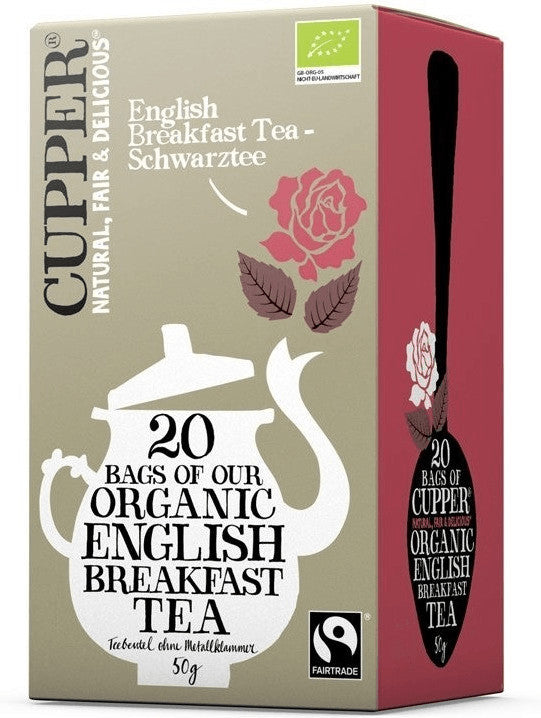Cupper BIO certified organic tea English Morning Black Tea 20 pcs (20 x 2,5 g)