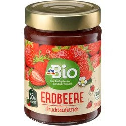 dmBio Fruchtaufstrich, Erdbeere 55 % Frucht, 水果醬，草莓 55% 果味，340 g