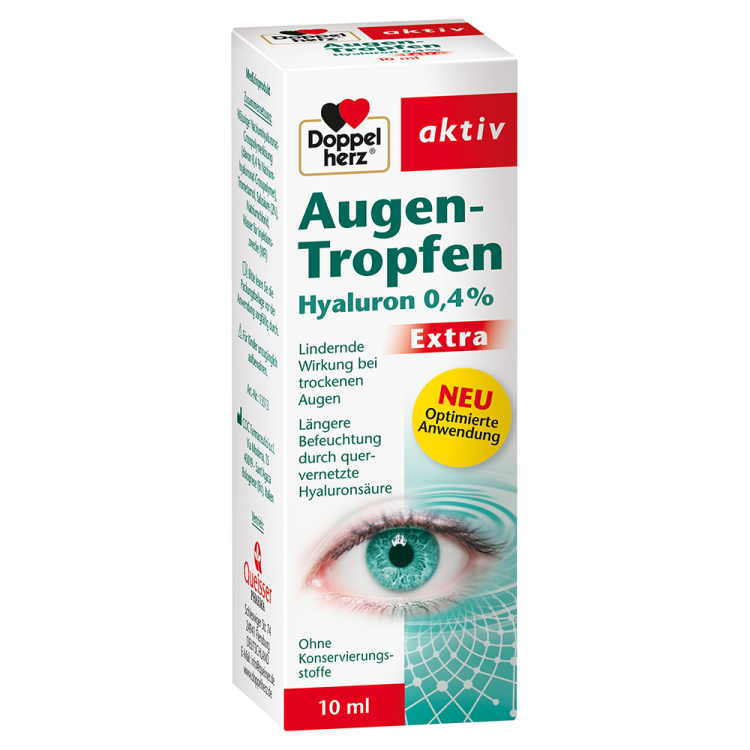 多寶Doppelherz Augen-Tropfen Extra Hyaluron 0,4 % 10ml 眼藥水透明質酸0.4％ - MunichStars