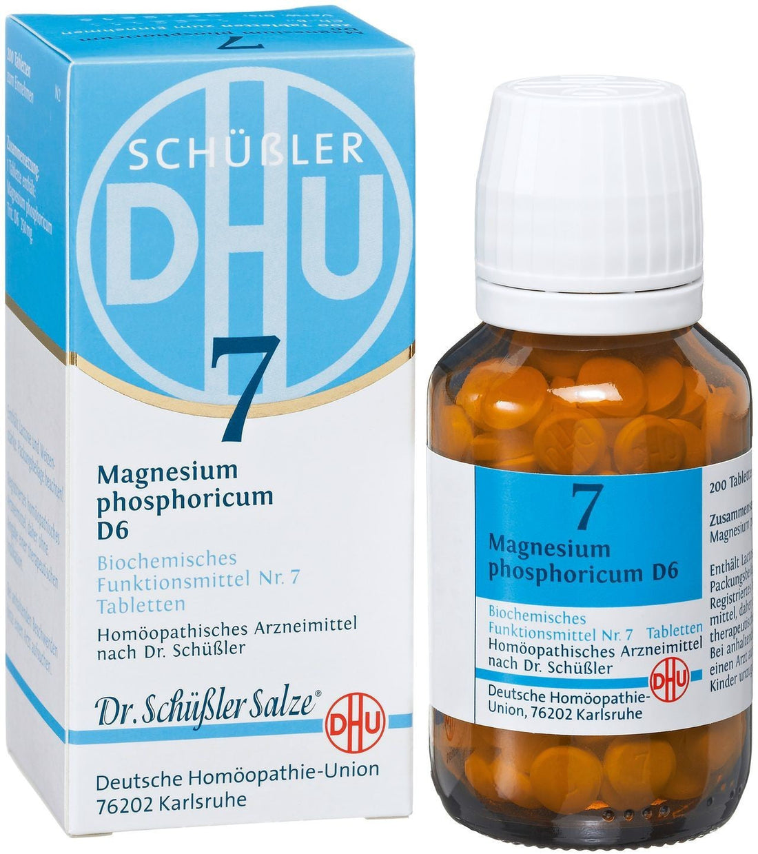 DHU Schüßler-Salz 磷酸鎂 7號  Salze Magnesiumphosphat D6 Tabletten 200粒