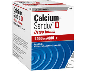 Calcium Sandoz D Osteo Intens 1000mg 鈣咀嚼片 Kautabletten 120片裝 - MunichStars