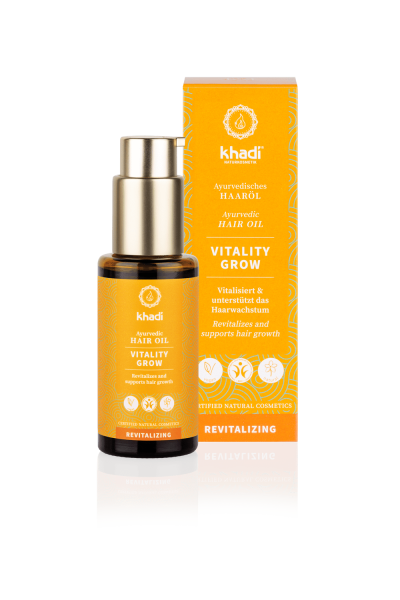 Khadi Vitality Hair Oil 50mlAYURVEDISCHES HAARÖL VITALITY GROW