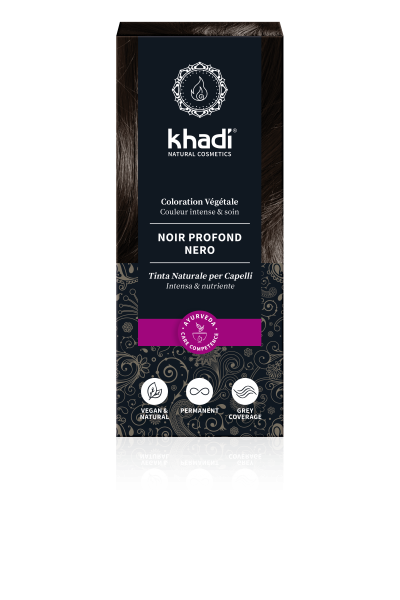 Khadi Herbal Black Hair Dye 100g PFLANZENHAARFARBE SCHWARZ