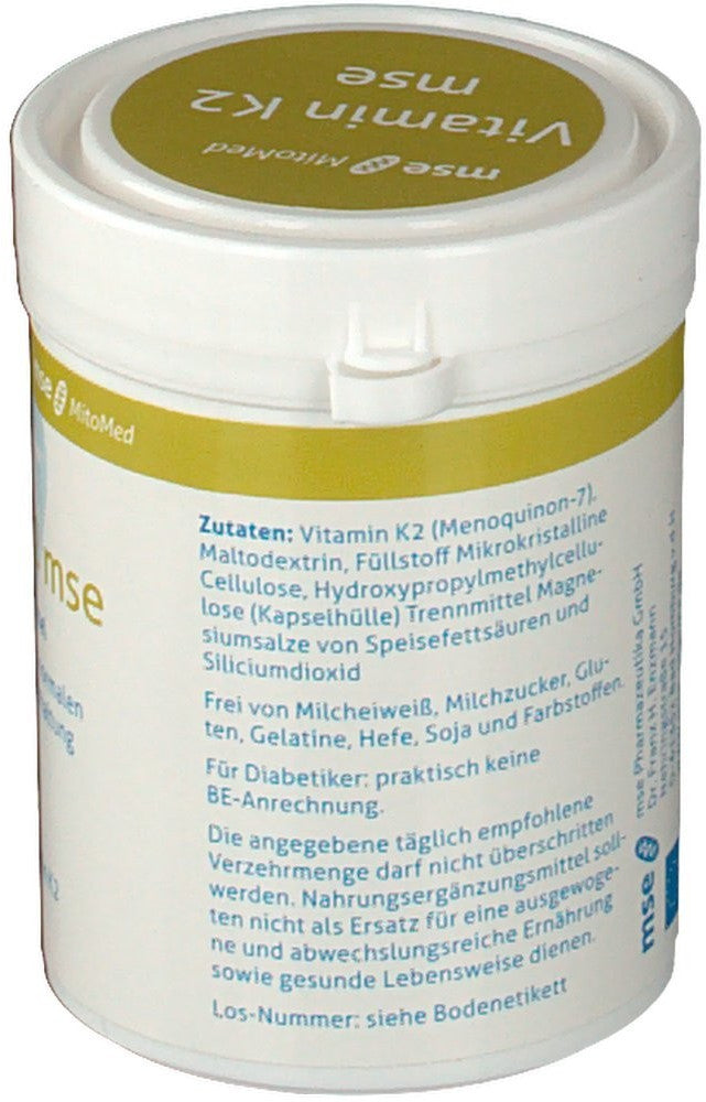 Dr.Enzmann 恩世蔓 Vitamin K2 mse Kapseln (90 Stk.) 維生素K2膠囊200ug 90粒 - MunichStars